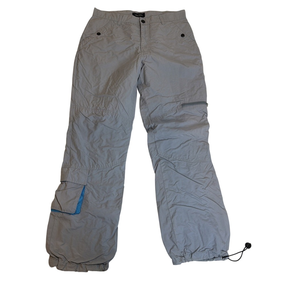 Xhilaration Women's Gray Cargo Pants Size 13 Joggers Athleisure Y2k Baggy Punk